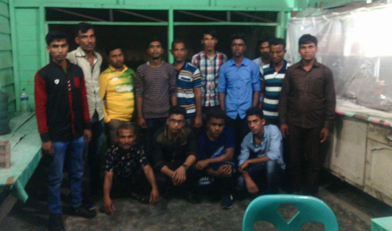 14 Warga Banglades Diamankan di Rohil