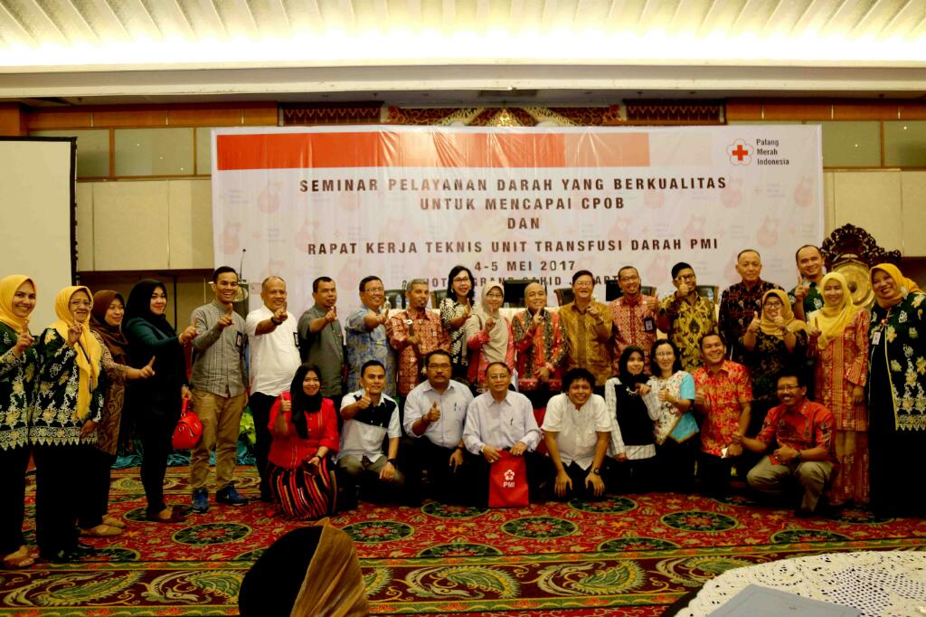 Zulaikhah Wardan Hadiri Penutupan Seminar dan Rakernis UTD PMI