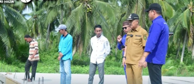 Wabup Inhil Tinjau Dermaga dan Lanjutan Pembangunan Kompleks Makam Tuan Guru Sapat