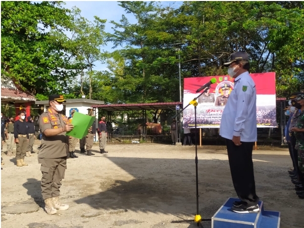 Bupati Jadi Irup Apel Pasukan Bulan Bakti Satpol PP Inhil