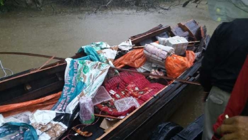 Speedboat Tabrak Sebuah Pompong Yang Membawa Satu Keluarga