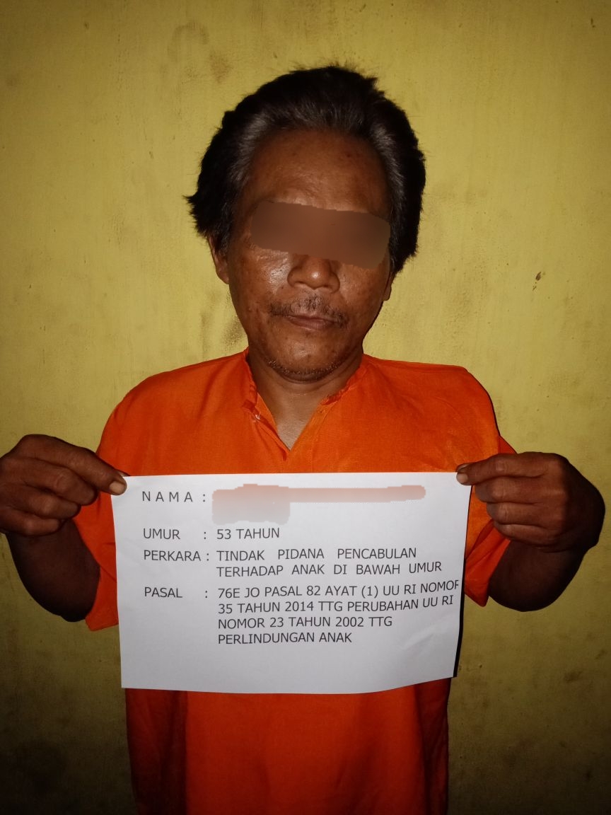 Biadab! Pria Bau Tanah ini Cabuli Anak Bawa Umur di Pocai