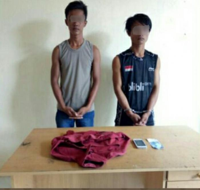 Tertangkap CCTV Saat Mencuri, Dua Pemuda Inhil Diamankan Polisi