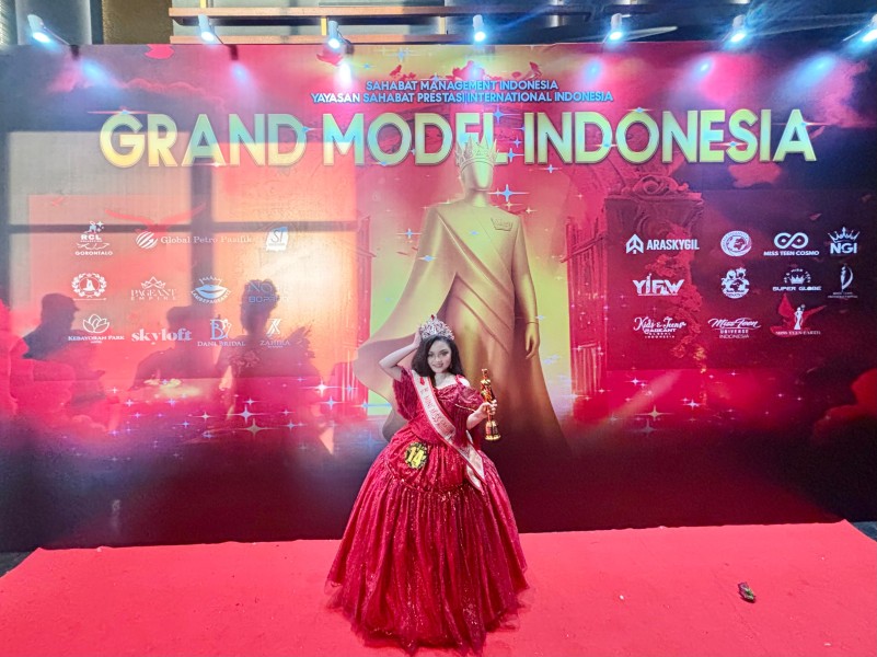 Azima, Dara Cilik Indragiri Hilir yang Bersinar di Mini Miss Grand Model Indonesia