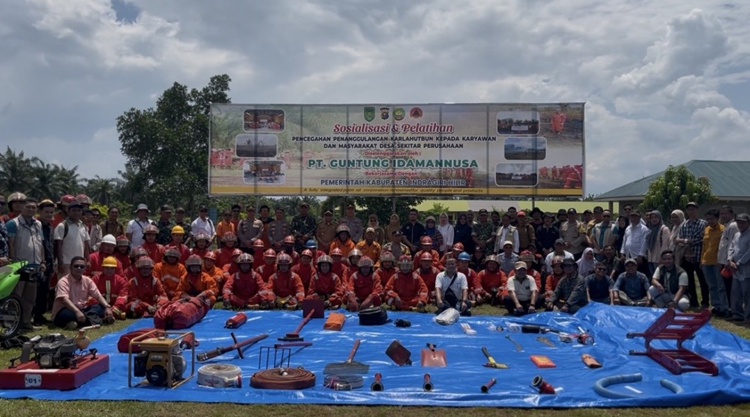 PT Guntung Idamannusa Gelar Sosialisasi dan Pelatihan Pencegahan Karhutla, Libatkan Masyarakat Desa