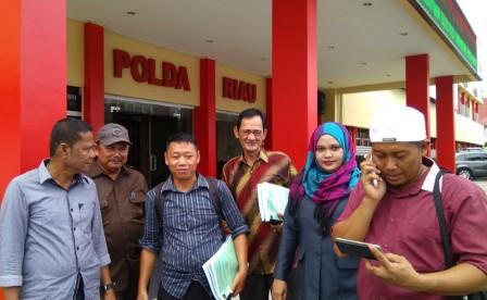 Lahan Diserobot, Warga Kateman, Laporkan Perusahaan Malaysia ke Polda