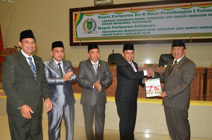Wardan Ucapkan Terimakasih Terhadap DPRD Inhil Dalam Mengawal Pemerintahannya