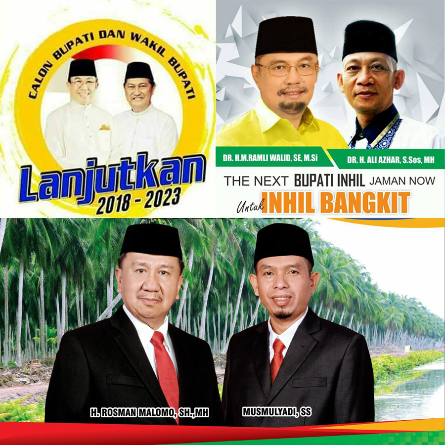 Wajah Lama Masih Dominasi Pilkada Inhil 2018