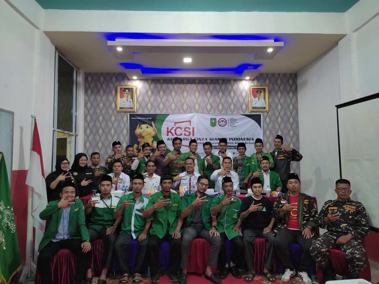 Wujudkan Keluarga Cinta Siaran Indonesia, KPID Riau Gandeng GP Ansor Inhil