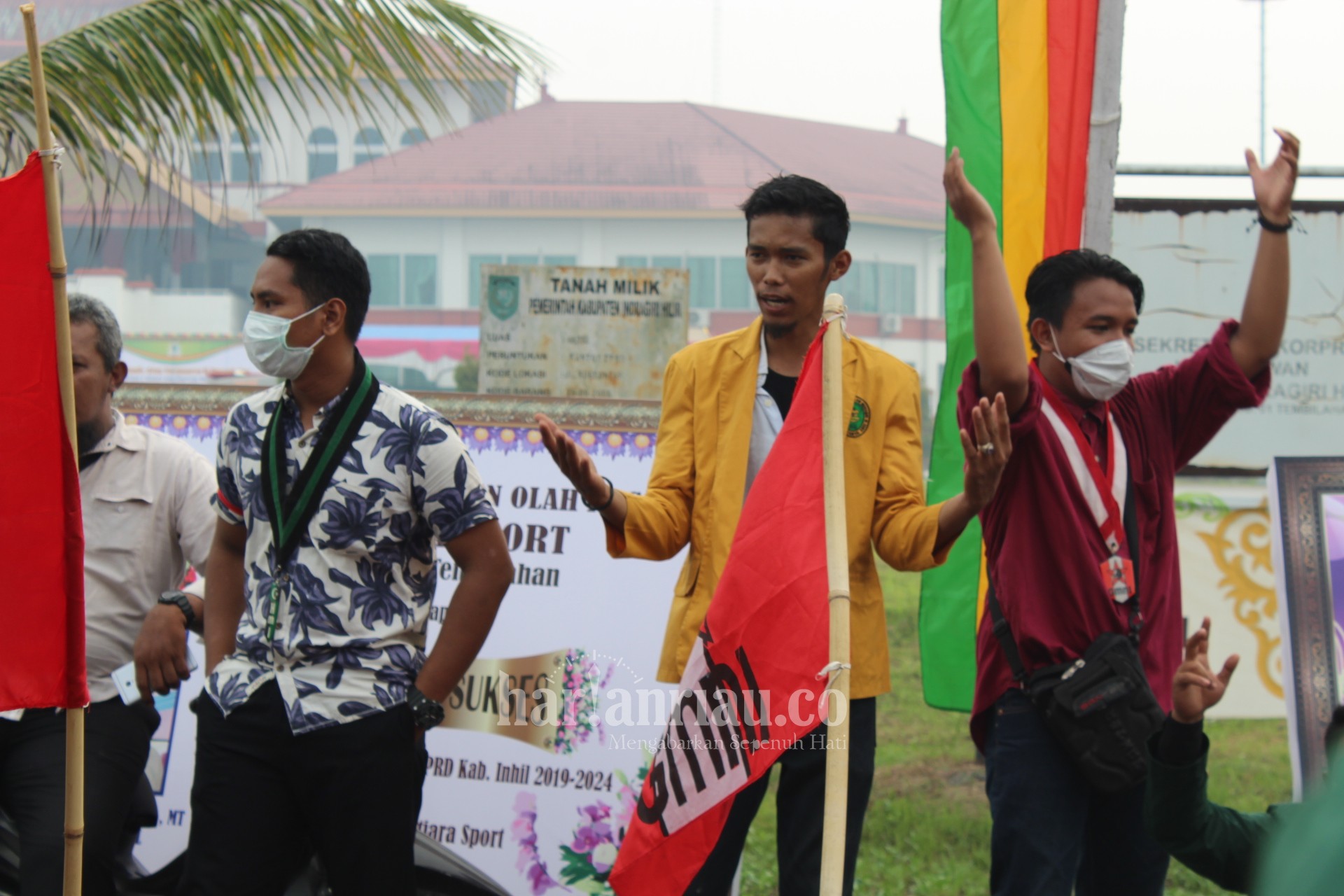 Geruduk DPRD Inhil, APMI Sampaikan Beberapa Tuntutan