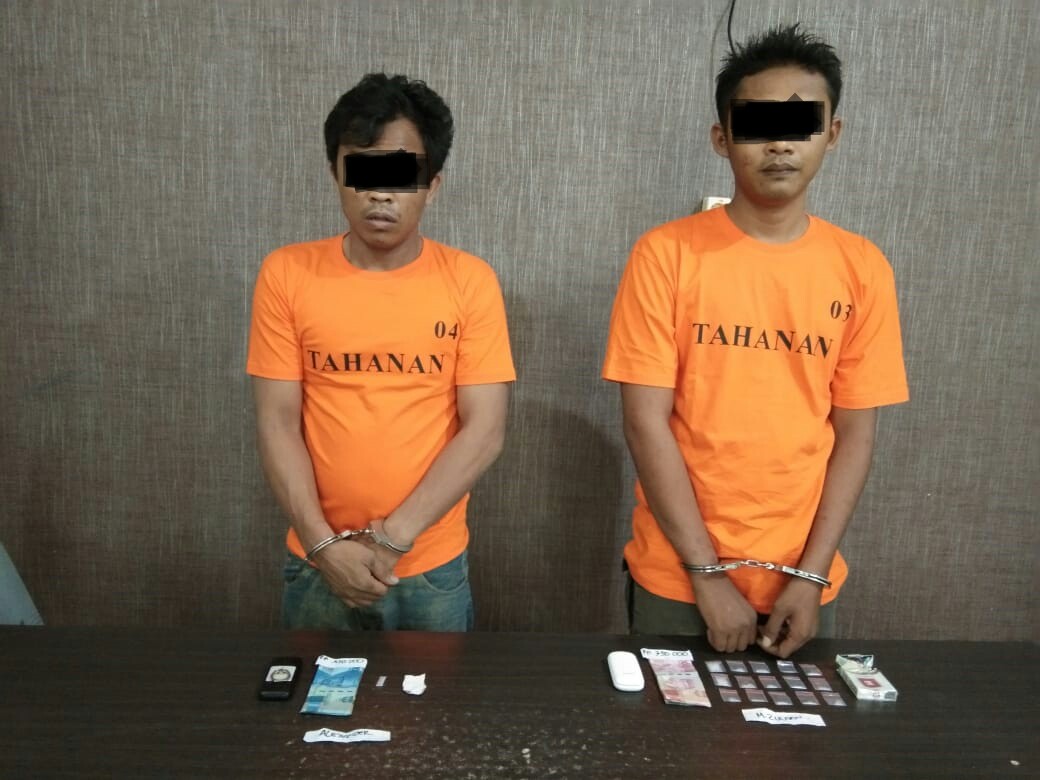 Miliki Narkoba, Dua Pria di Inhil Dibekuk