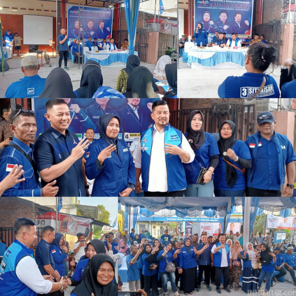 Caleg Partai Demokrat '3.3.4' Deklarasi Pemenangan di Tanjung Beringin - Teluk Mengkudu