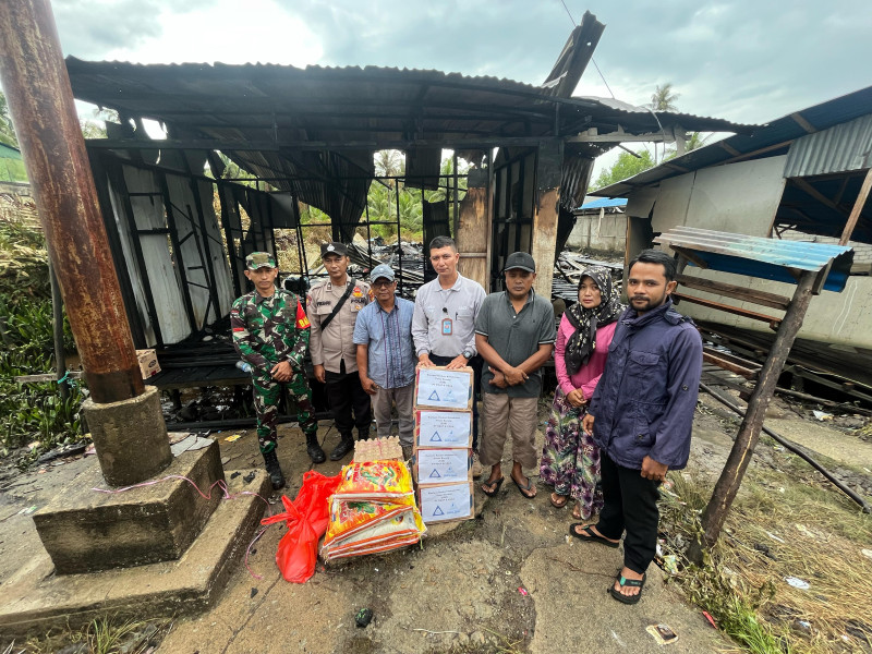 PT RSUP dan YBDA Serahkan Bantuan Kepada Korban Kebakaran Pulau Burung