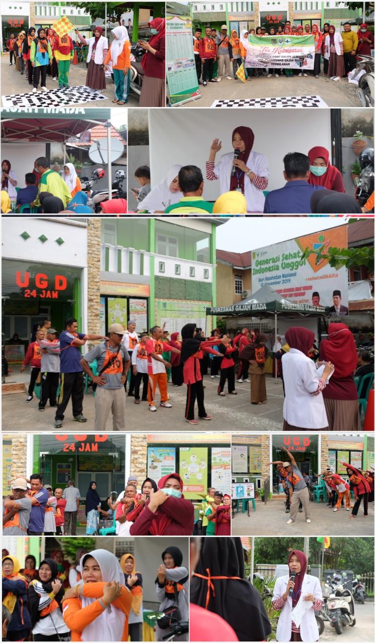 Puskesmas Gajah Mada Gelar Rock Port Untuk Jaga Kebugaran CJH 2019