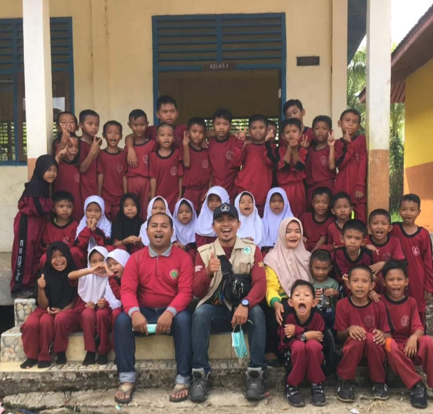 UPT Puskesmas Sungai Piring Laksanakan Inspeksi Kesehatan Lingkungan Sekolah di SDN 023 dan SDN 007 Desa Tasik Raya