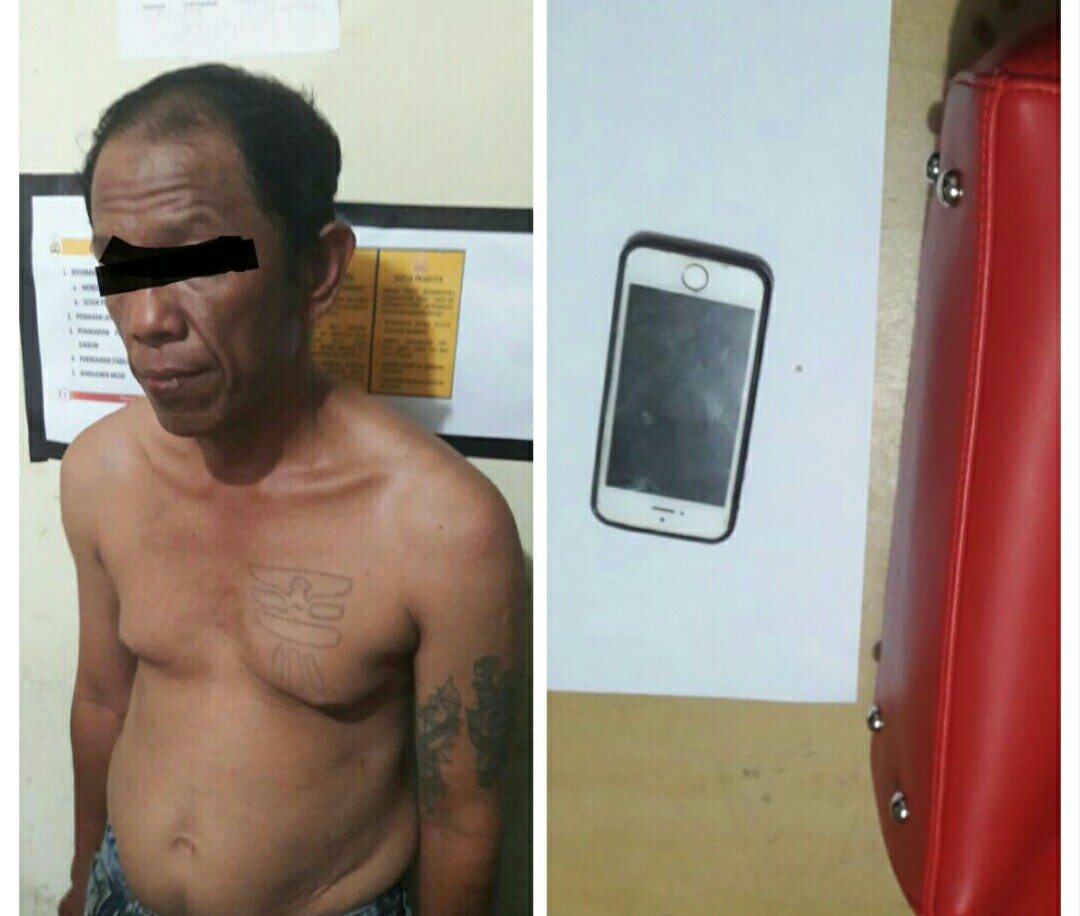 Polisi Bekuk Seorang Pencopet Handphone Milik SPG Cantik