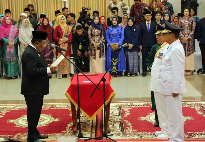 Wardan-Syamsudin Uti Dilantik, ini 10 'Petuah' Plt Gubri