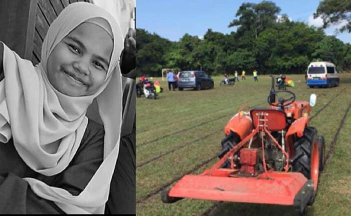 NGERI... Nor Afni Tewas Usai Kepalanya Terbelah oleh Pisau Traktor Pemotong Rumput