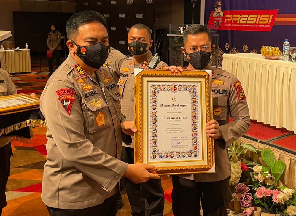 Polres Inhil Raih Peringkat Terbaik III IKPA dari Polda Riau