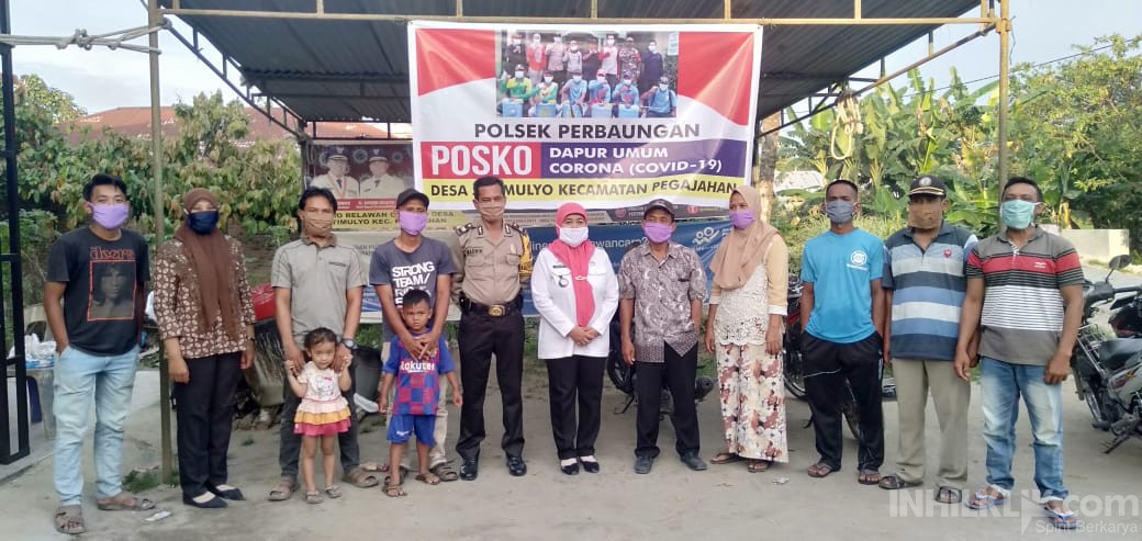 Buka Dapur Umum Bersama Muspika, Pemdes Jatimulyo Santuni Anak Yatim dan Lansia