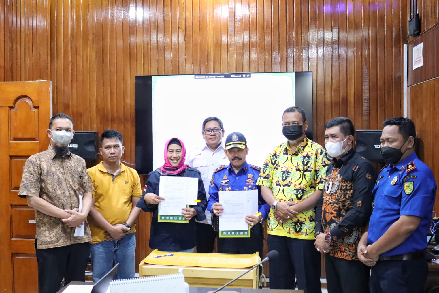 DPKP Inhil dan BBKSDA Riau Teken Kesepahaman Terkait Penyelamatan Satwa Liar