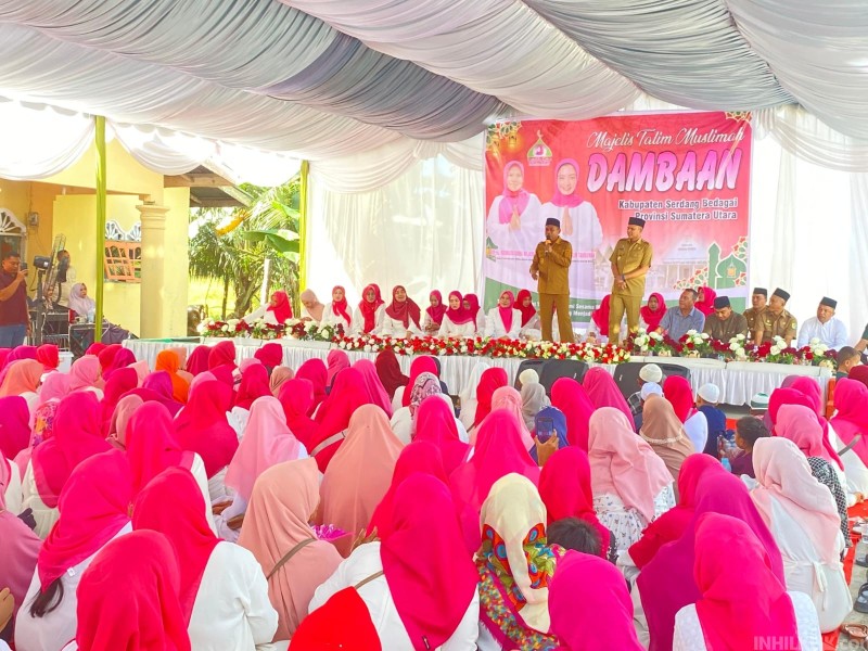 Bupati dan Wabup Sergai Hadiri Pengajian MTMD di Desa Kuta Baru