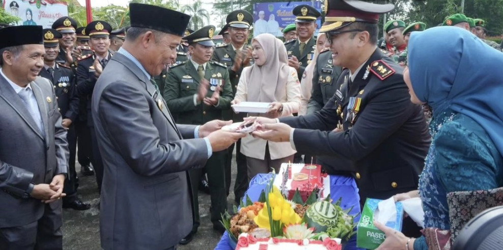Pj Bupati Inhil Hadiri HUT Bhayangkara ke-78