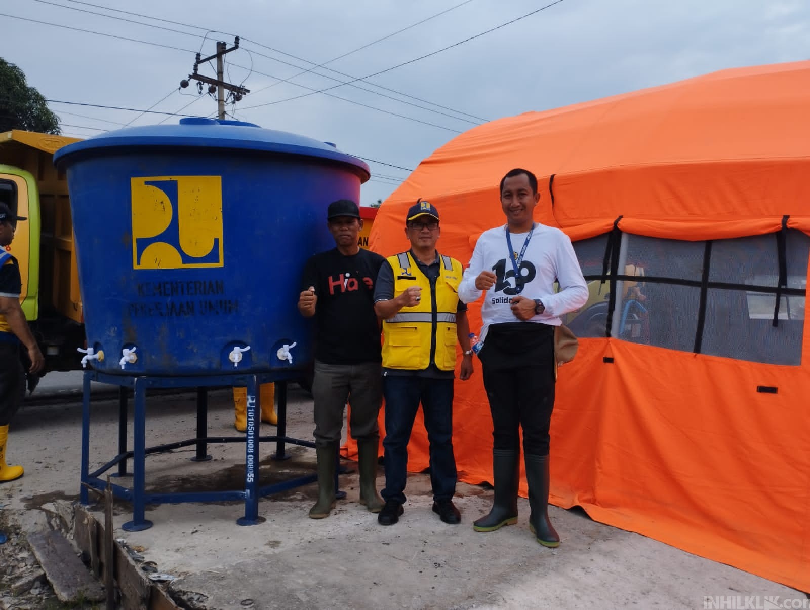 Pemkab Sergai Terima Bantuan Air Bersih Untuk Korban Bencana Banjir