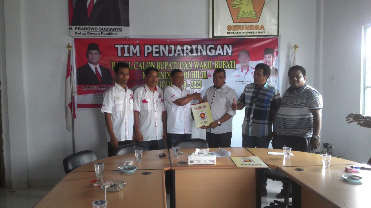 Julak Aqil Daftar ke Grindra Sebagai Calon Bupati Inhil