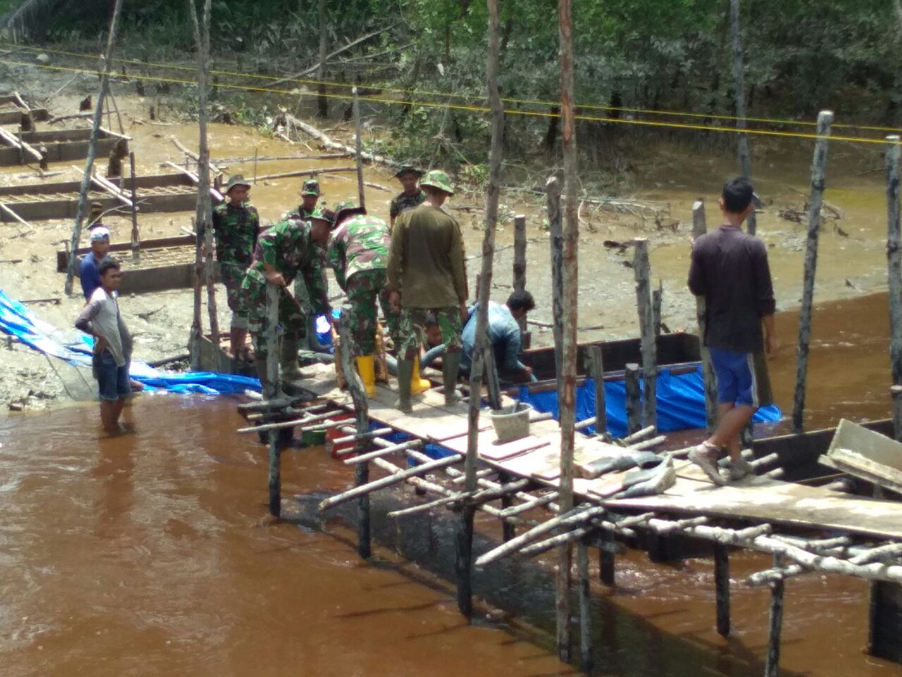 Kegiatan TMMD Di Keritang Dapat Tanggapan Positif Masyarakat