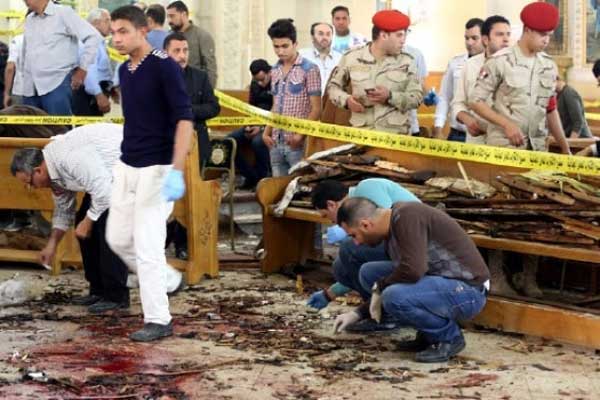 43 Orang Tewas Dalam Ledakan di Dua Gereja Mesir
