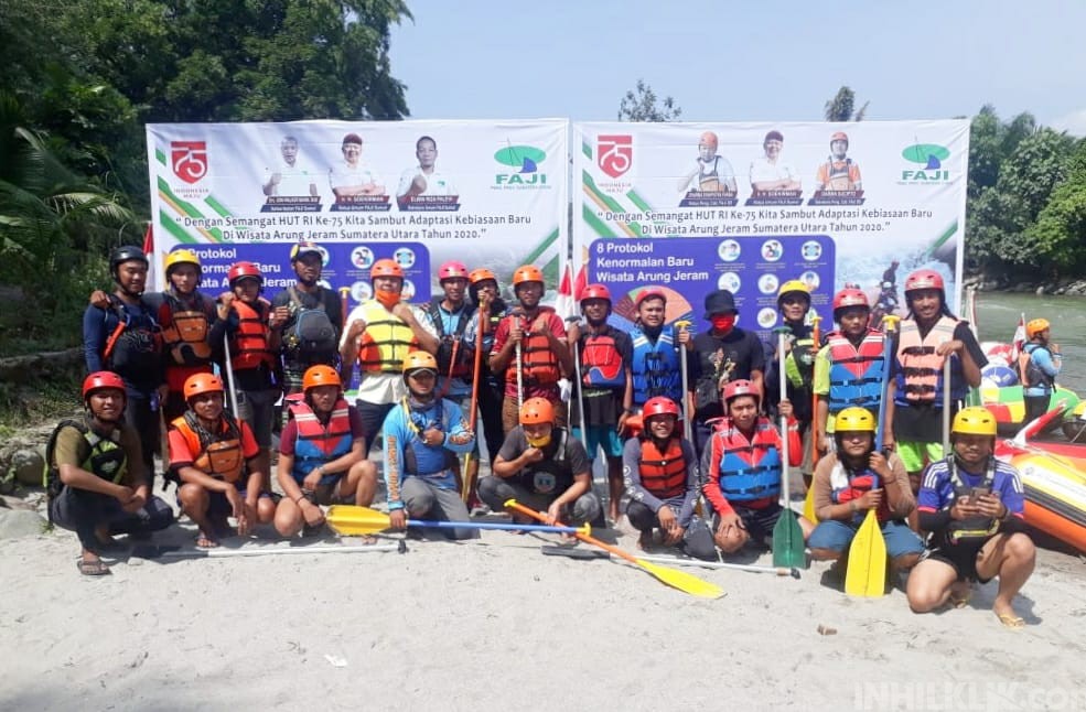 FAJI Sumut Gelar Arung Jeram di Sungai Buaya Silinda