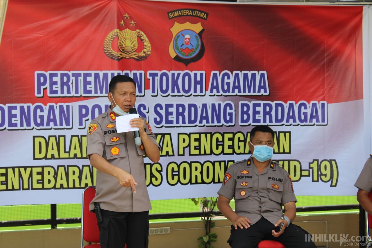 Kapolres Sergai Ajak Masyarakat Patuhi Maklumat Kapolri Cegah Virus Corona