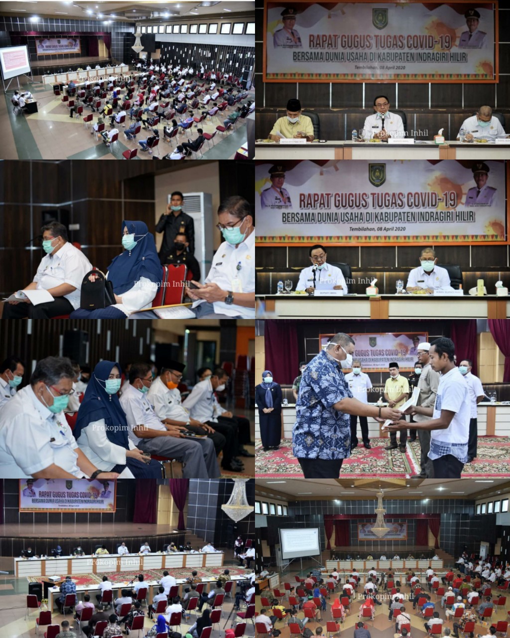 Hadapi Pandemi Covid-19, Pemda Inhil Gelar Rapat dengan Para Pengusaha dan Perbankan
