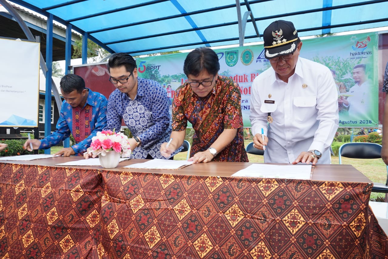 Bupati Inhil Hadiri Peluncuran 'Biopeat' PT RSUP