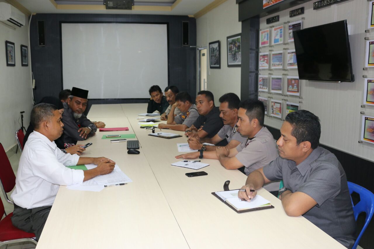Polres Inhil Terima Kunjungan Komisioner KPU Inhil