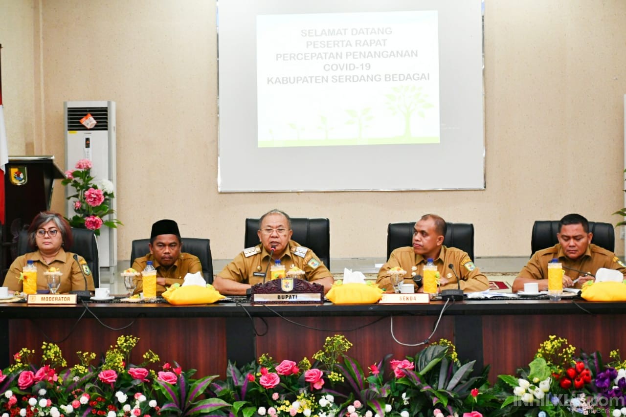 Pemkab Sergai Gelar Rapat Dalam Rangka Percepatan Penanganan Virus Corona