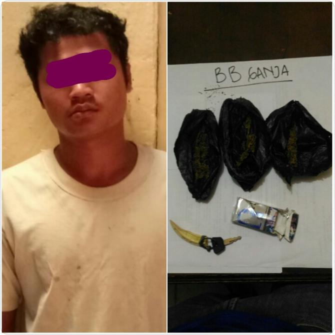 Pria Ini Dibekuk Polisi Saat Akan Transaksi Ganja di Taman Kota