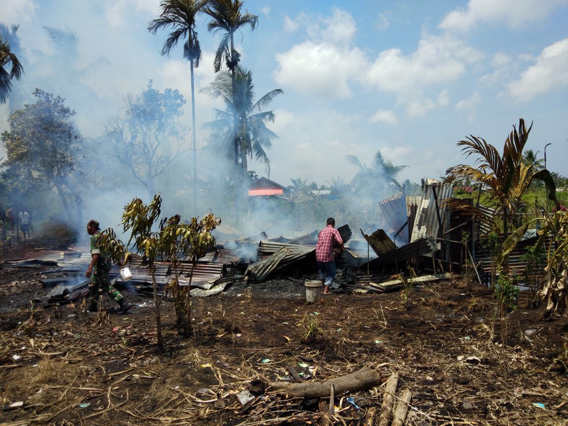 Satu Unit Rumah di Inhil Ludes Terbakar