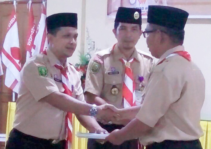 Bupati Wardan Apresiasi Suksesnya Muscab Pramuka Inhil Dan Terpilihnya Junaidi Sebagai Ketua Kwarcab Periode 2017 - 2022