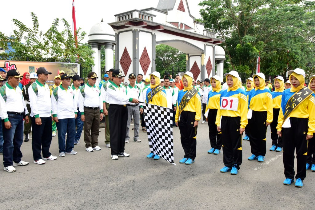 Pemkab Inhil Canangkan Kegiatan Olahraga Memeriahkan HUT ke-72 RI
