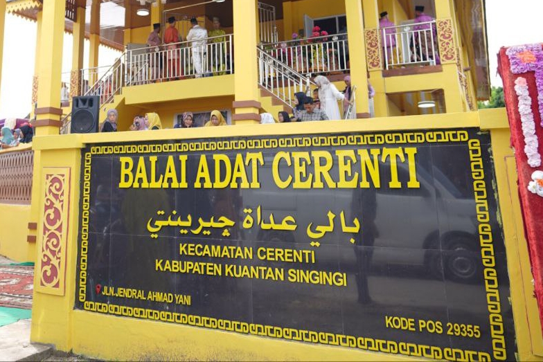 Balai Adat Cerenti Diresmikan, Akhirnya Harapan Masyarakat Terwujud