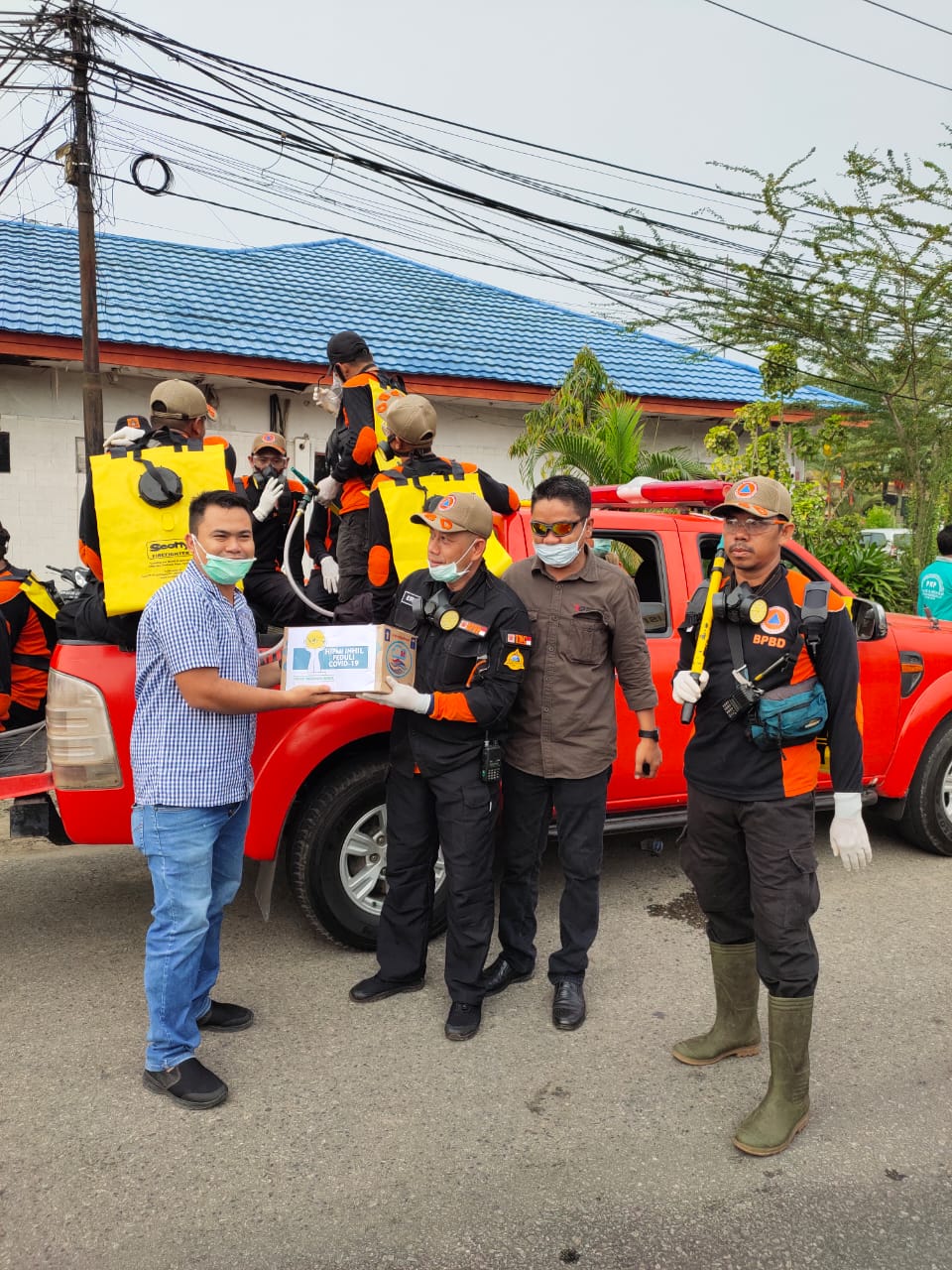 BPC HIPMI Inhil Ikut Partisipasi Antisipasi Covid-19
