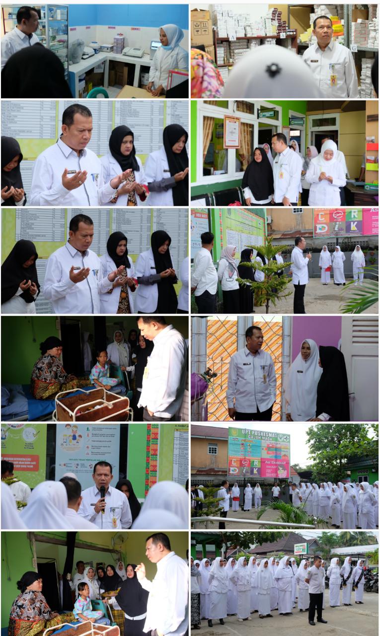 Kadiskes Inhil Pantau Persiapan Reakreditasi Puskesmas Gajah Mada