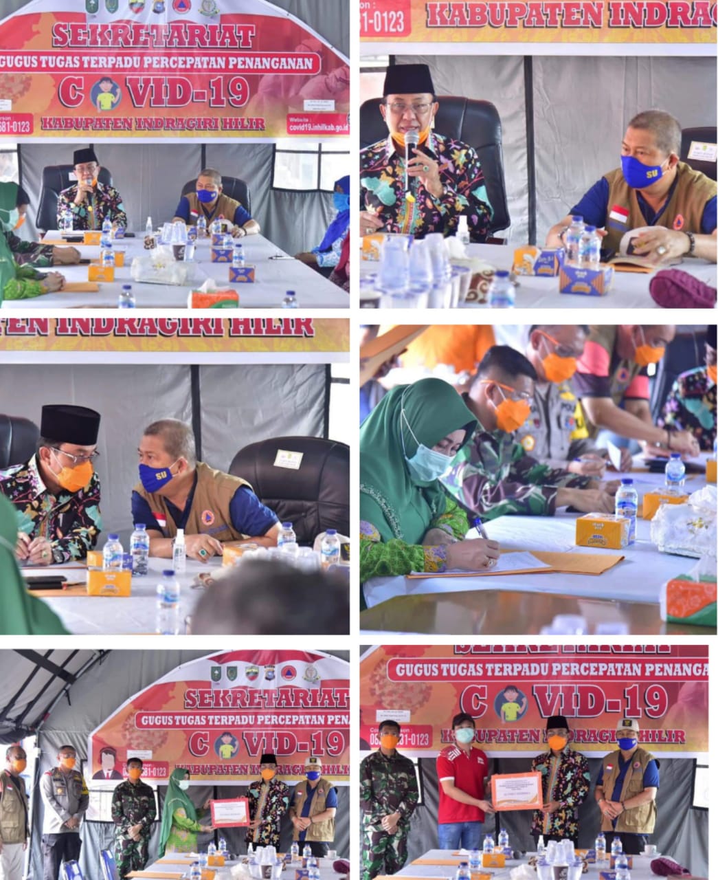 Gugus Tugas Covid-19 Inhil Terima Bantuan dari Dunia Usaha, BUMN, dan BUMD