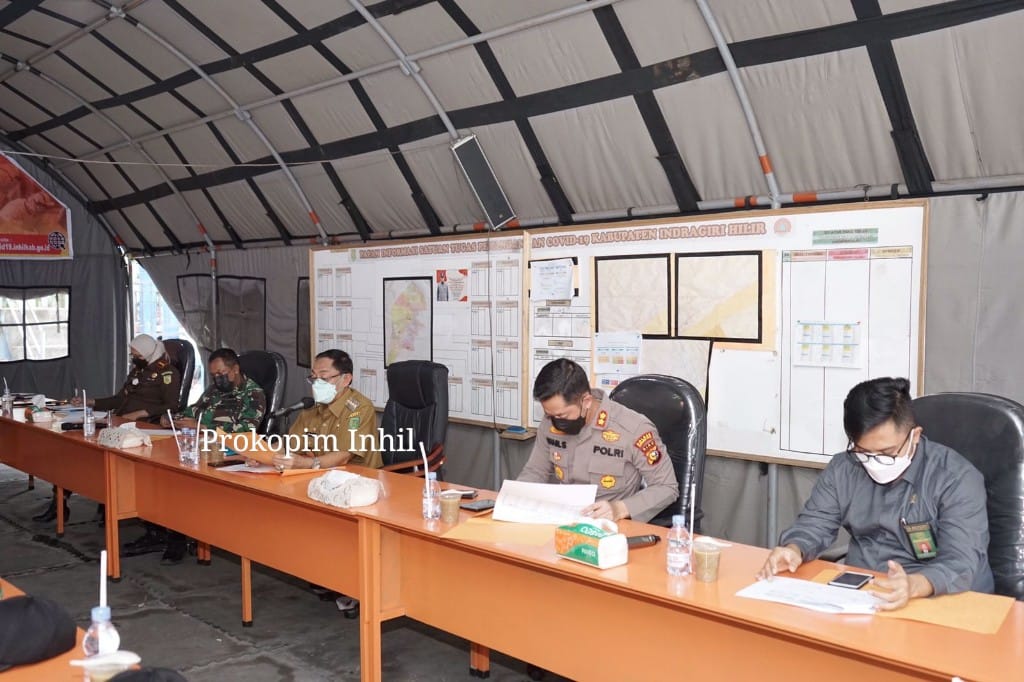 Forkopimda Inhil Bahas Upaya Peningkatan Penanganan Covid di Inhil