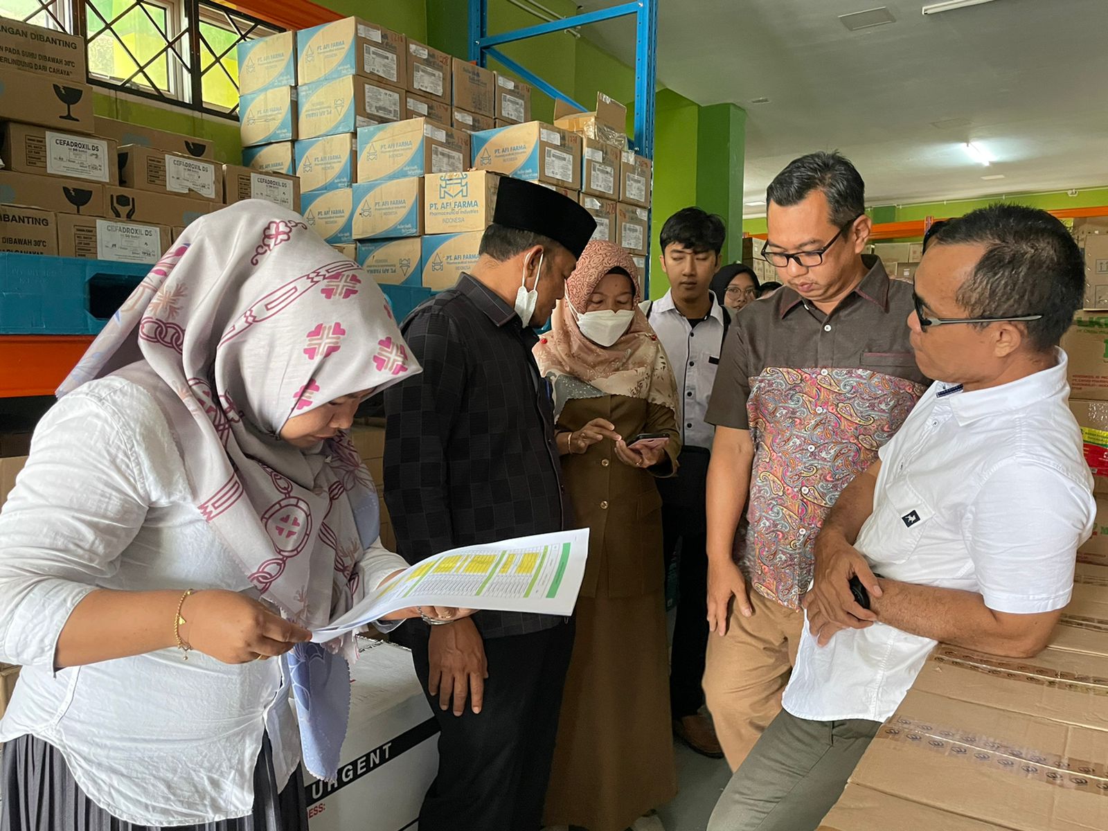 Dinkes dan Komisi IV DPRD Inhil Sidak Gudang Obat-obatan