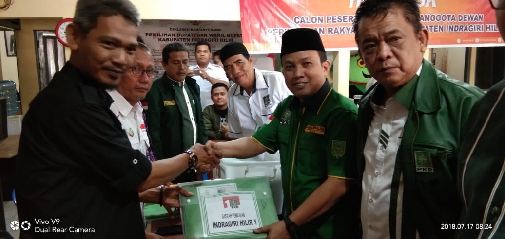 45 Caleg PKB Inhil Didaftarkan ke KPU