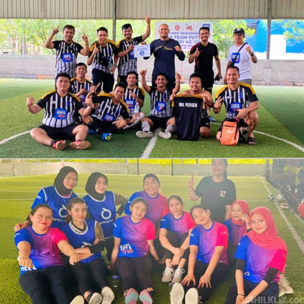 BRI Kisaran Gelar Kejuaraan Futsal HUT BRI Serta Pertandingan Eksebisi