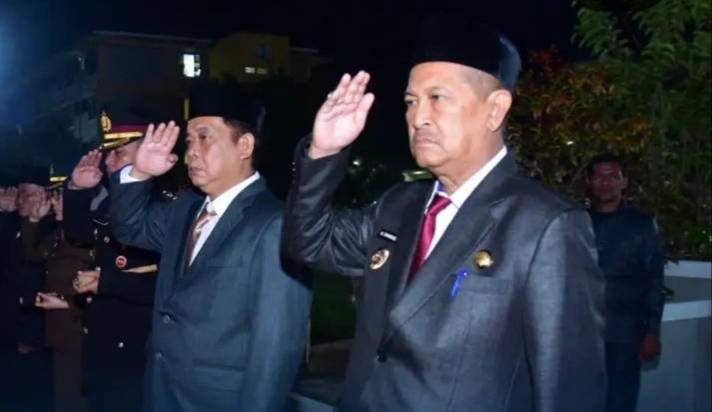 Pemkab Inhil Ikuti Malam Renungan Suci HUT RI ke-78